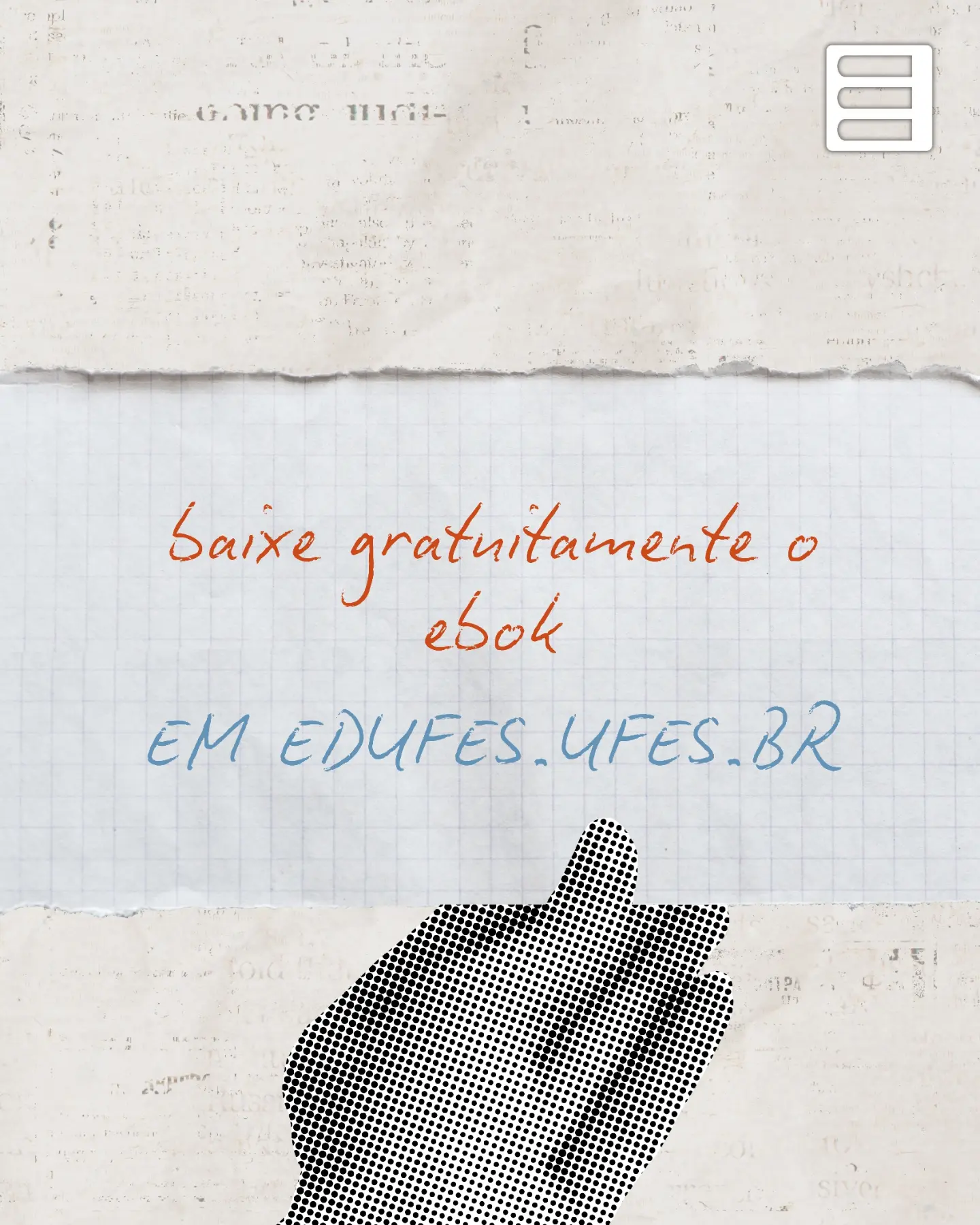 Chamada para download gratuito do e-book no site edufes.ufes.br